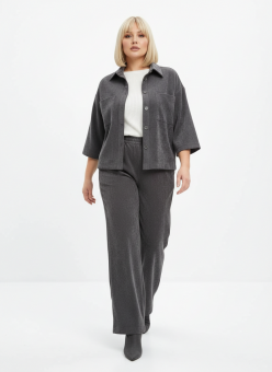 Жакет вельветовый графитовый